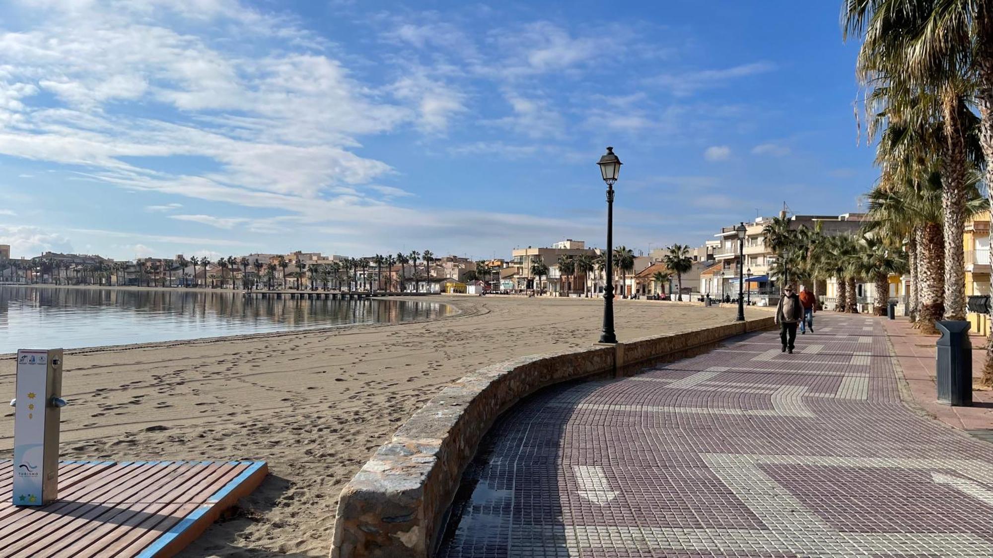Charming Beachfront Apartment Murcia Exterior foto
