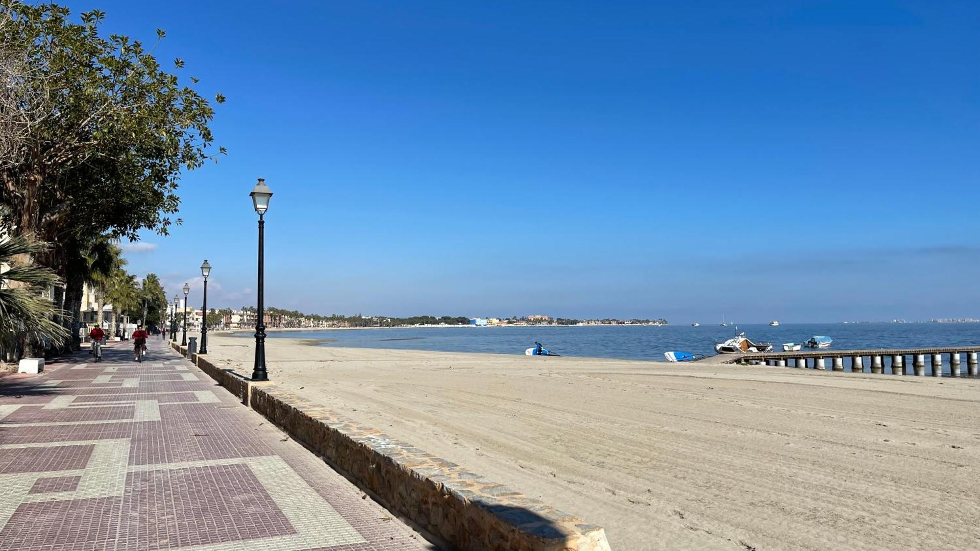Charming Beachfront Apartment Murcia Exterior foto
